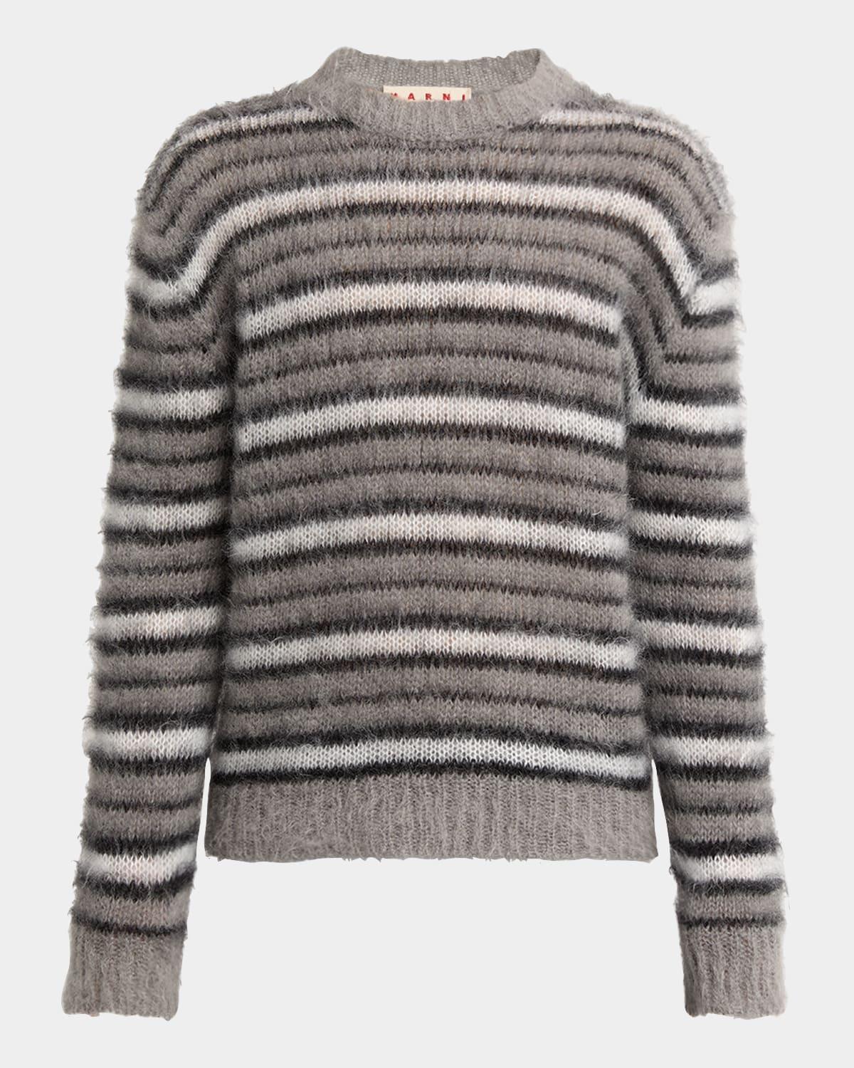 Men's Mohair Striped Sweater Product Image