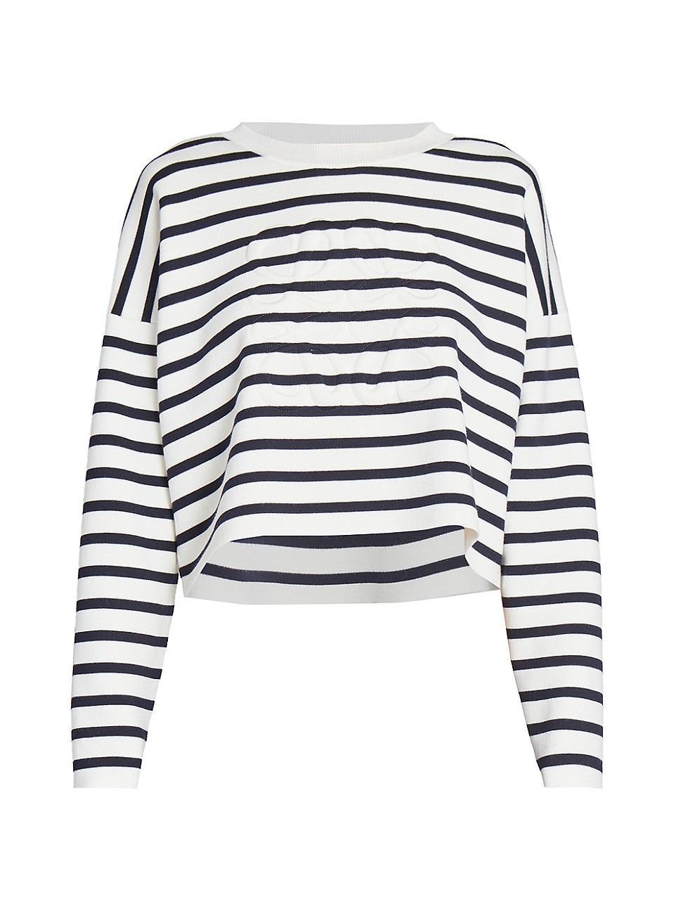 Womens Anagram Striped Wool-Blend Sweater Product Image