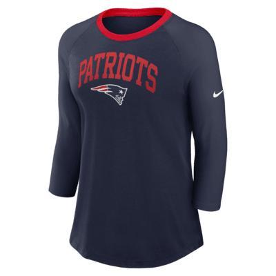 New England Patriots Women's Nike NFL 3/4-Sleeve T-Shirt Product Image