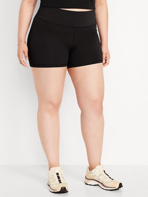 High-Waisted PowerSoft Biker Shorts -- 4-inch inseam Product Image