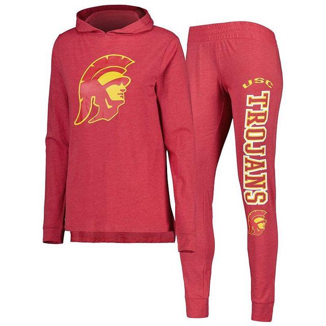 Womens Concepts Sport Cardinal Usc Trojans Long Sleeve Hoodie T-shirt and Pants Sleep Set Product Image