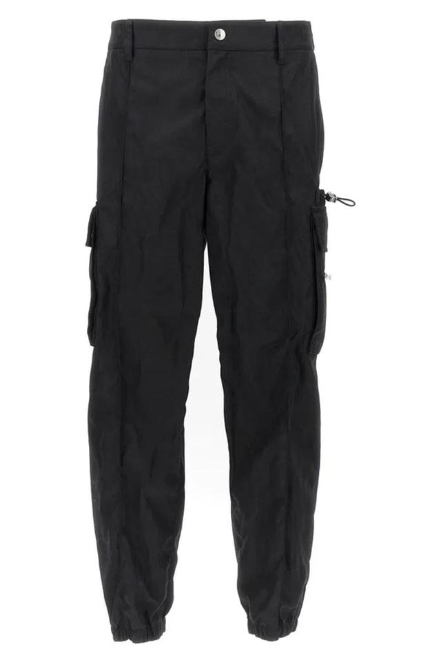 Black Barocco Pattern Pants Product Image