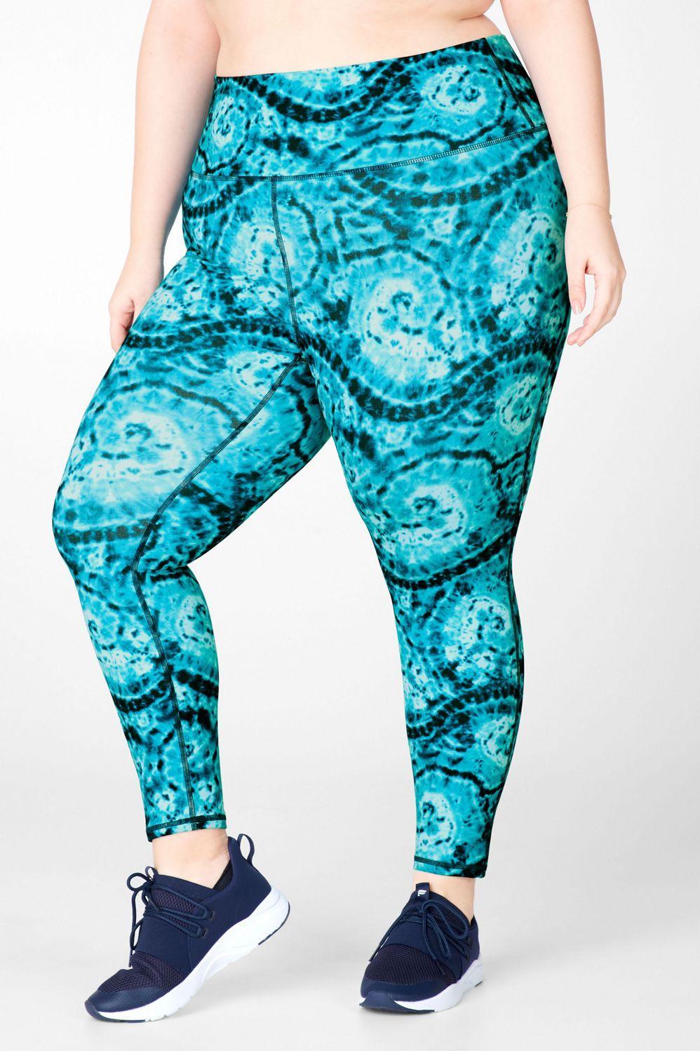 Fabletics Define High-Waisted 7/8 Legging Womens blue plus Size 3X Product Image