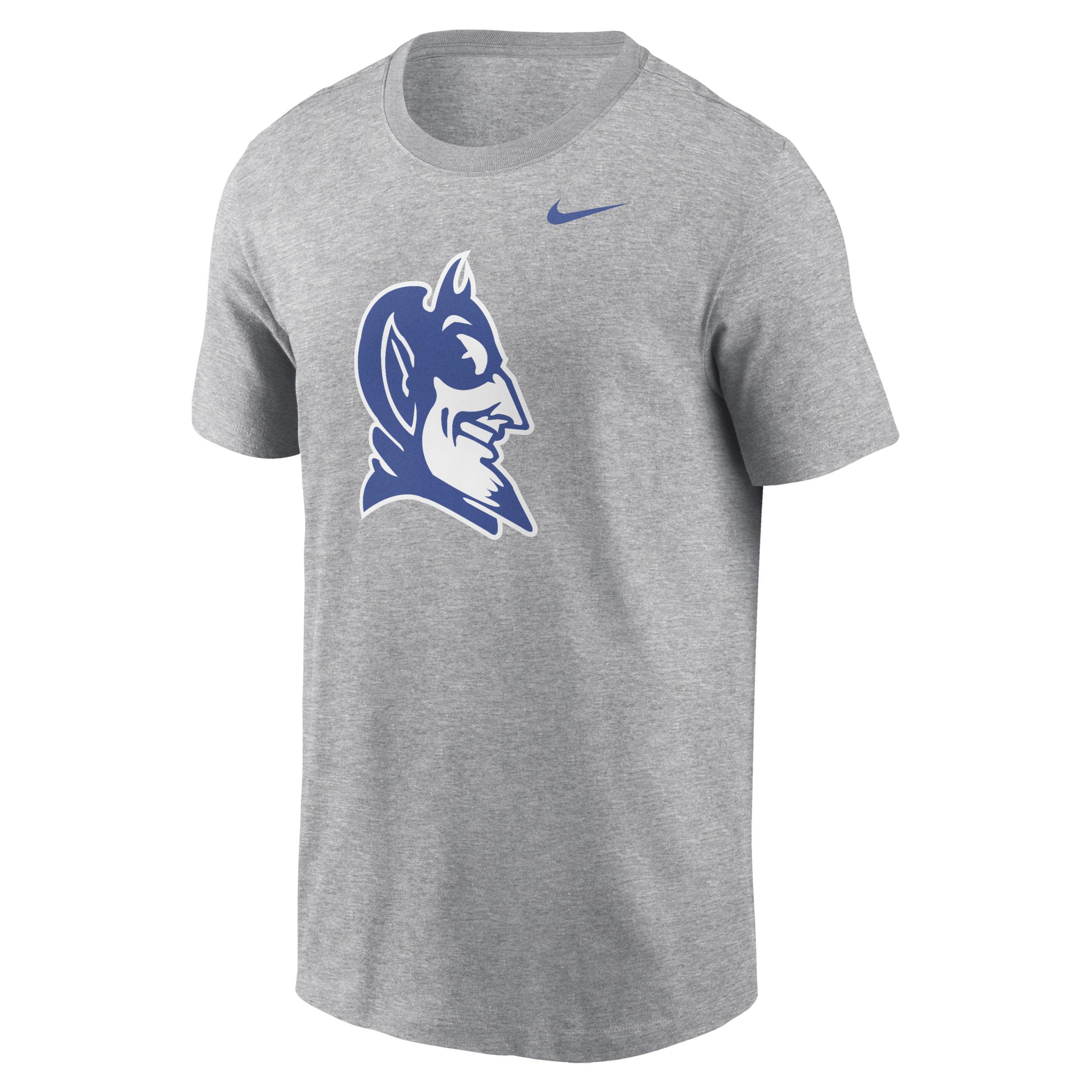 Mens Nike Heather Gray Duke Blue Devils Primetime Alternate Logo T-Shirt Product Image