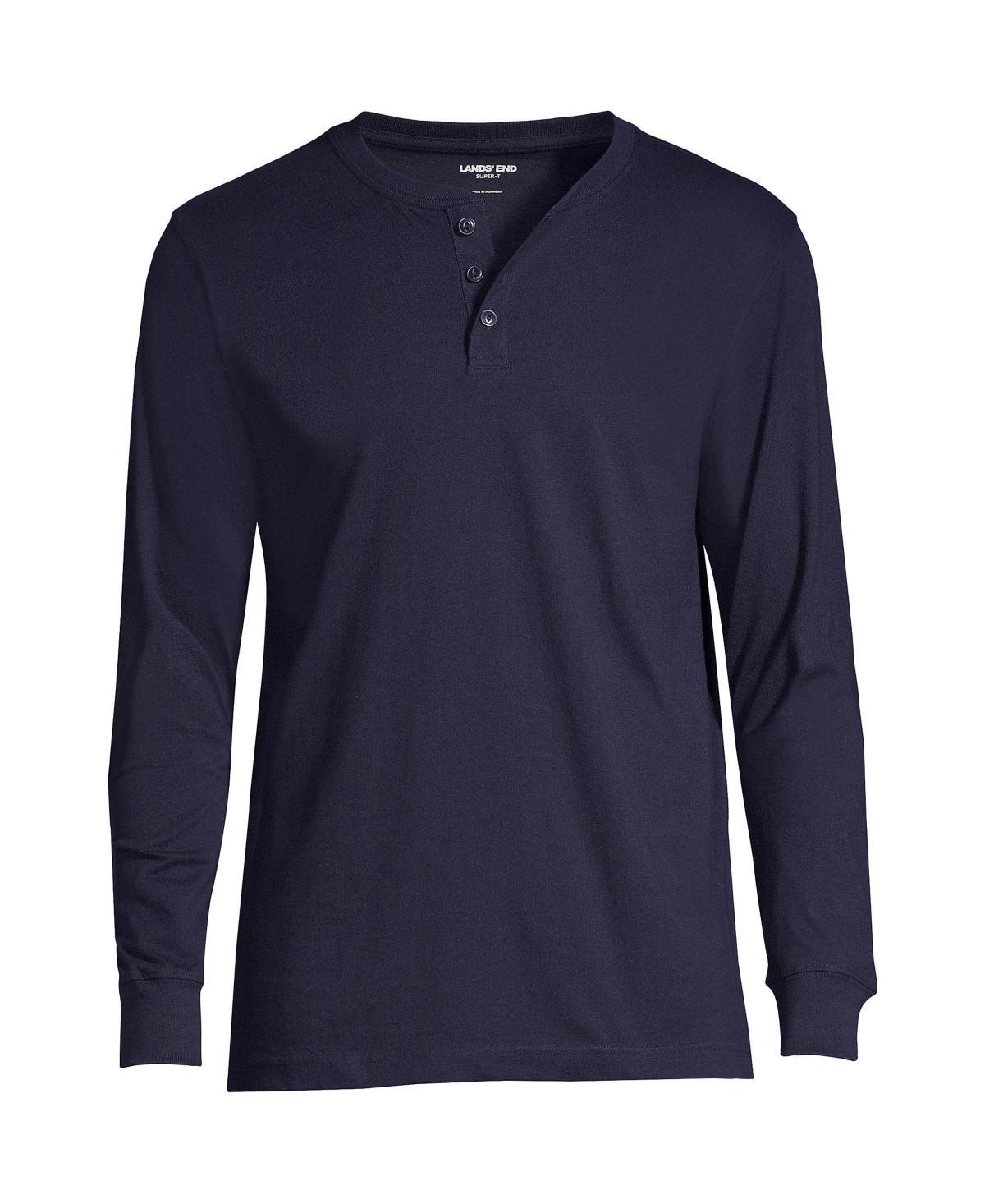 Mens Lands End Super-T Henley Product Image