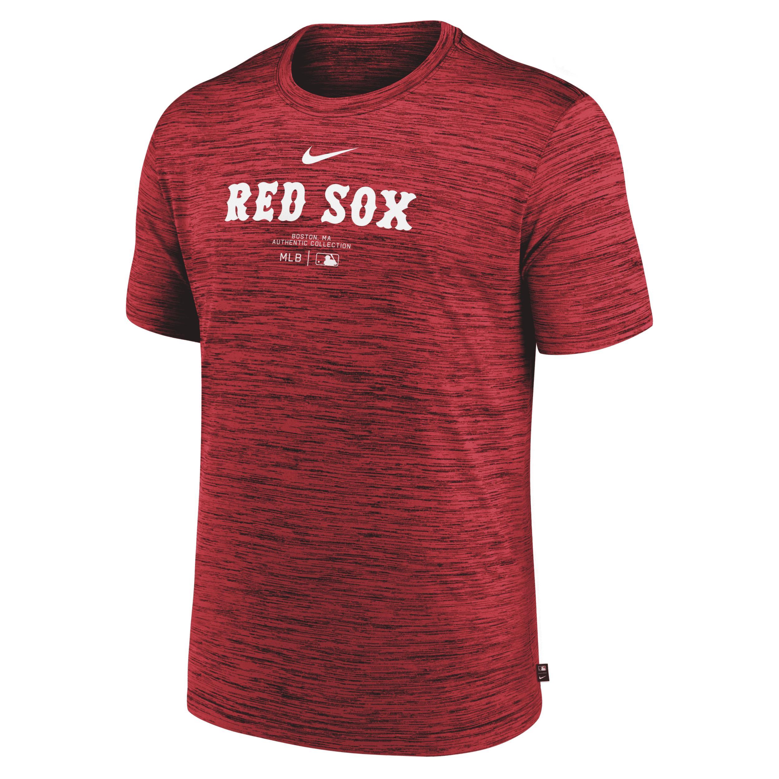 Nike Mens Navy Boston Red Sox Authentic Collection Velocity Performance Practice T-Shirt Product Image