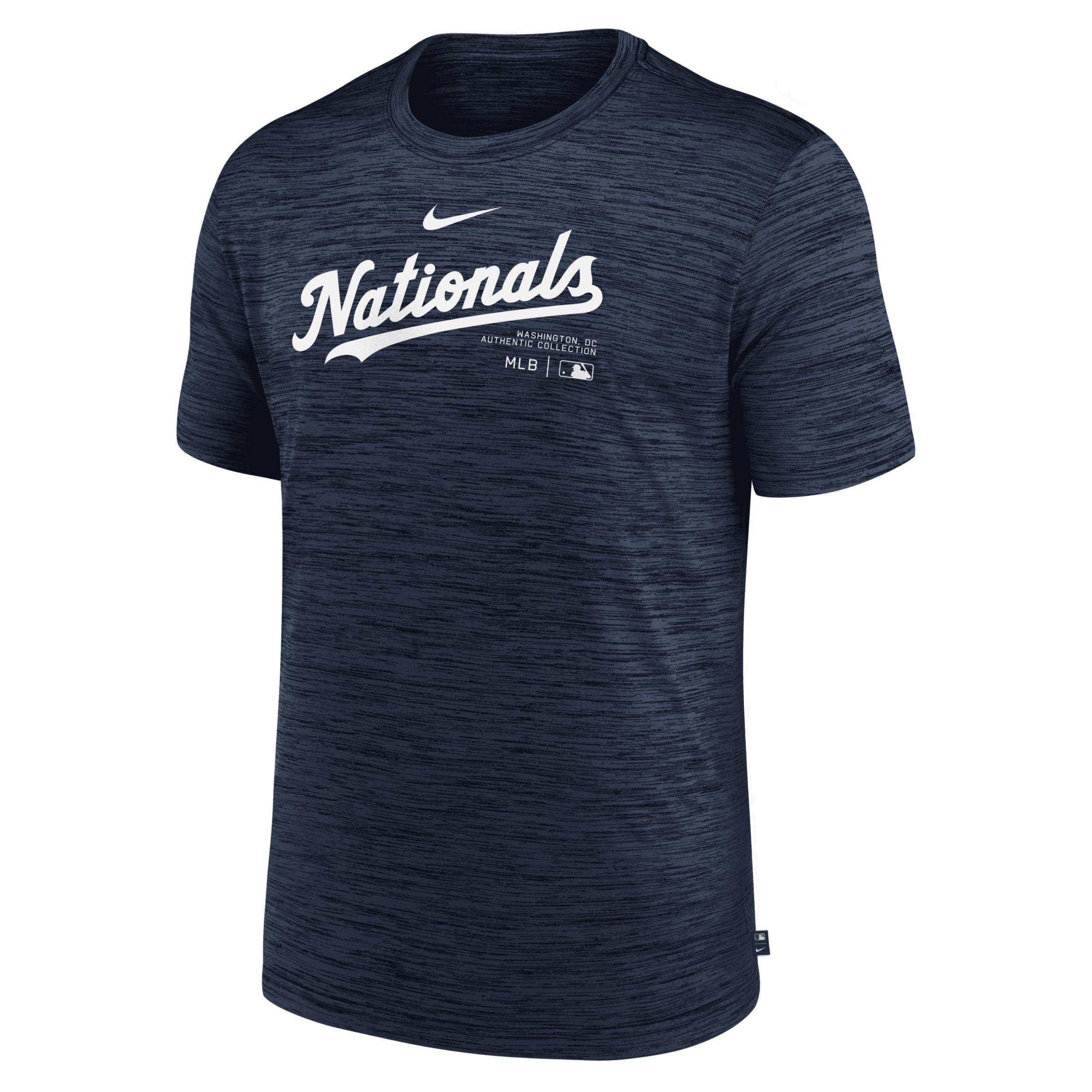 Washington Nationals Authentic Collection Practice Velocity Nike Mens Dri-FIT MLB T-Shirt Product Image