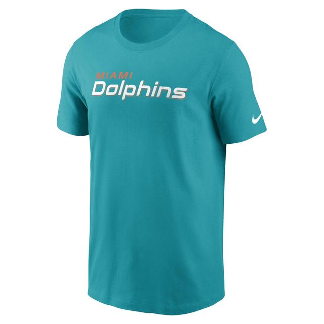 Miami Dolphins Primetime Wordmark Essential Nike Mens NFL T-Shirt Product Image