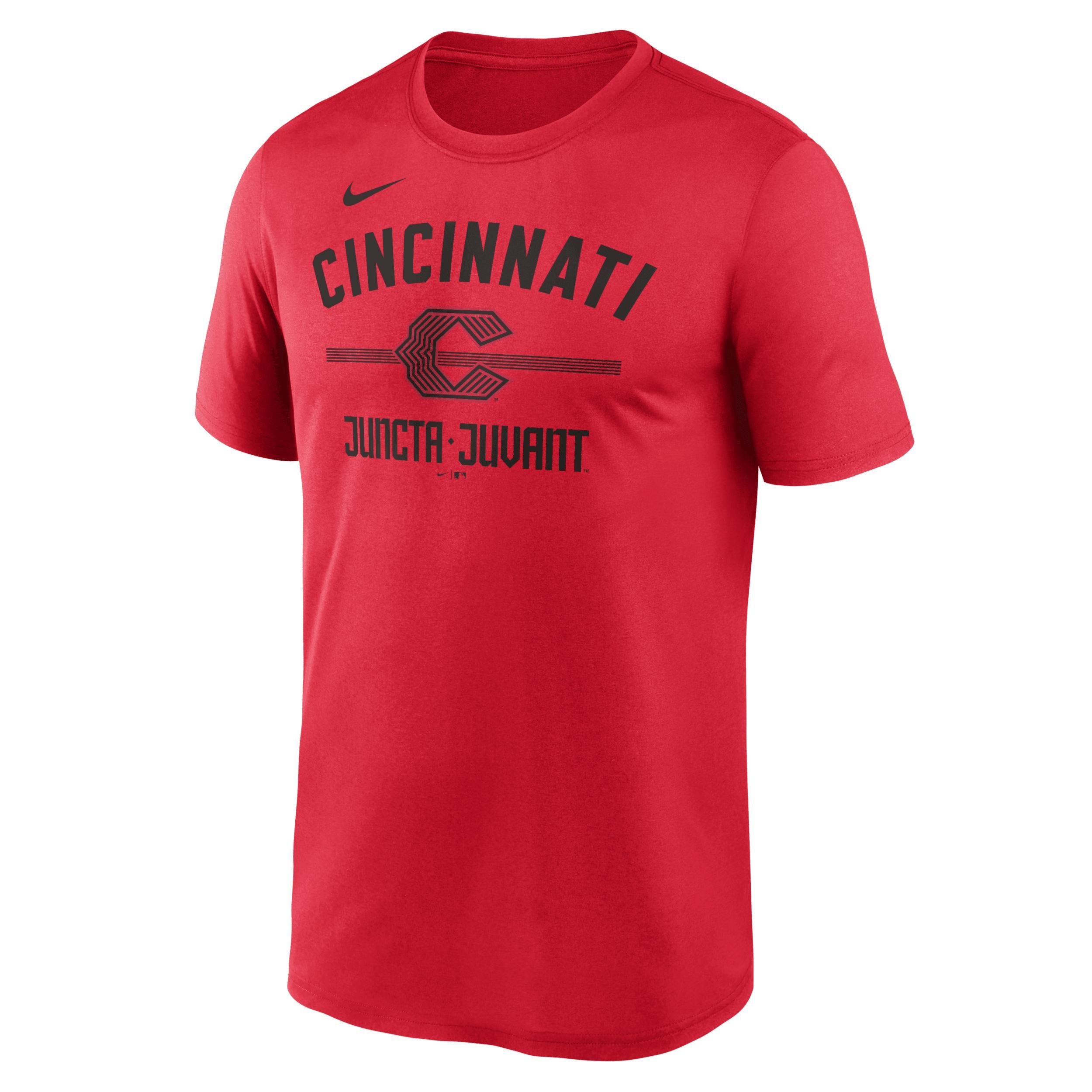 Nike Mens Red Cincinnati Reds City Connect Legend Performance T-Shirt Product Image