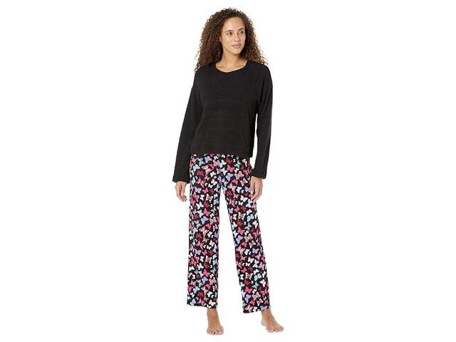 HUE Butterfly Fluffy Chenille Pajama Set Women's Pajama Sets Product Image