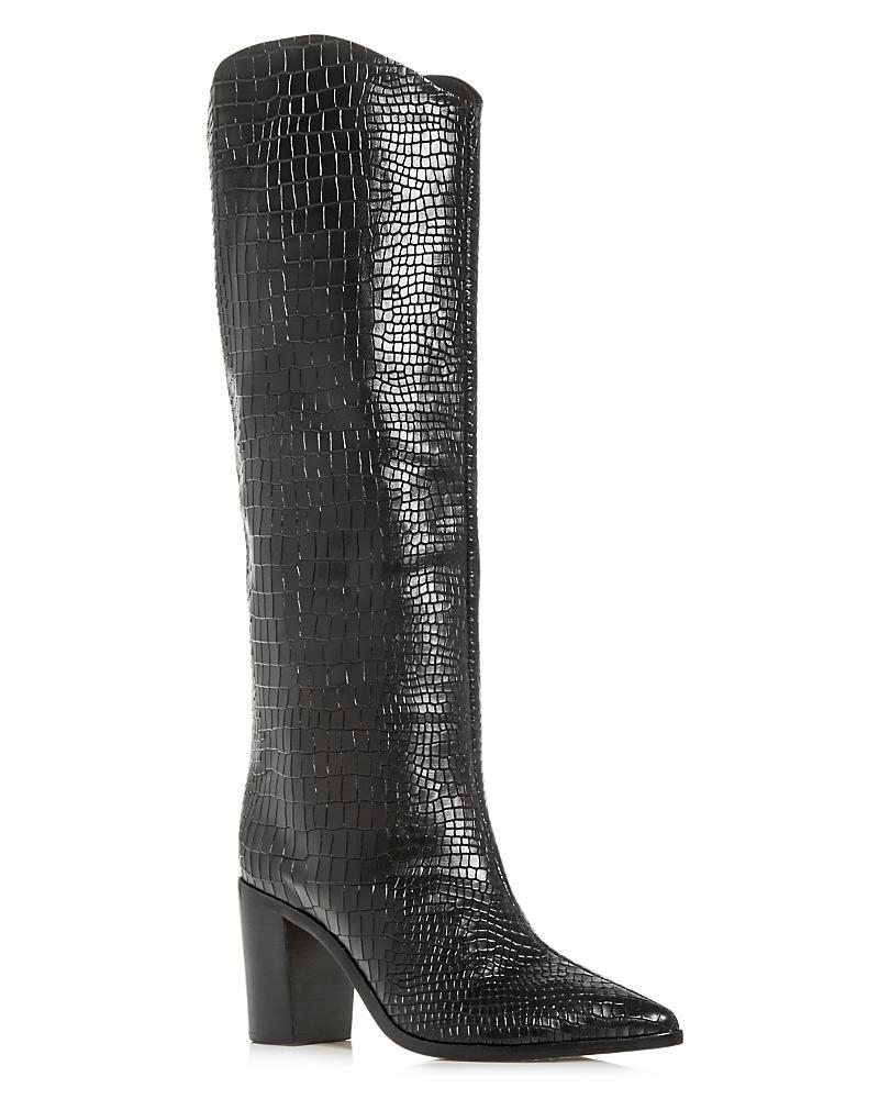 Stuart Weitzman Flare Block Heel Mid Calf Boot Product Image