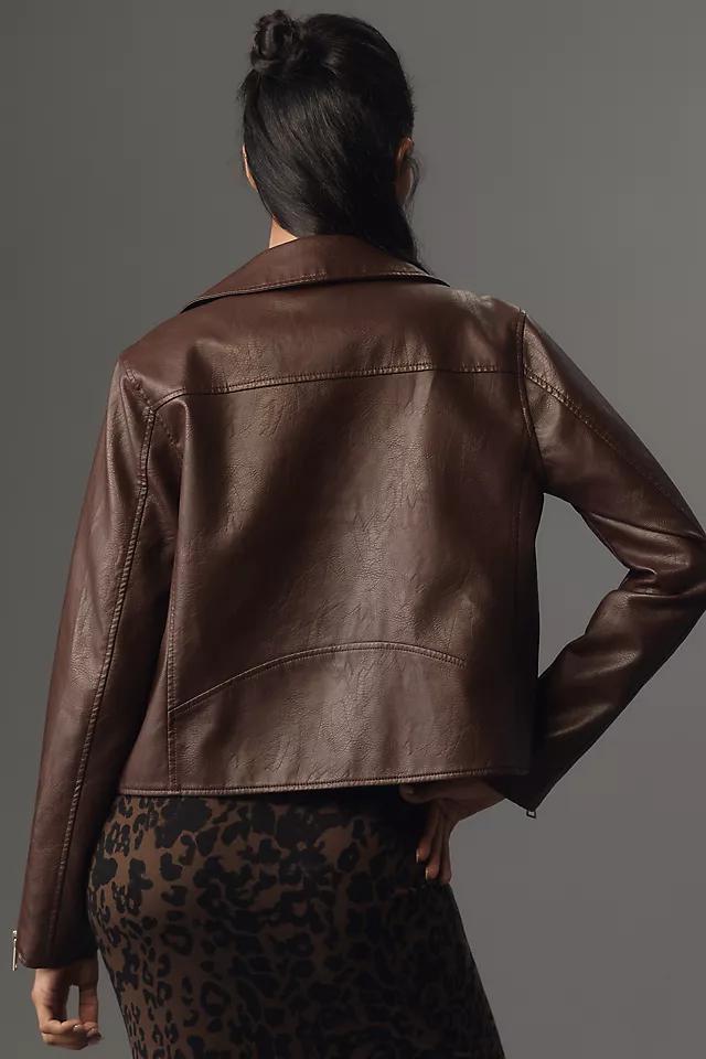 By Anthropologie Faux-Leather Moto Jacket Product Image