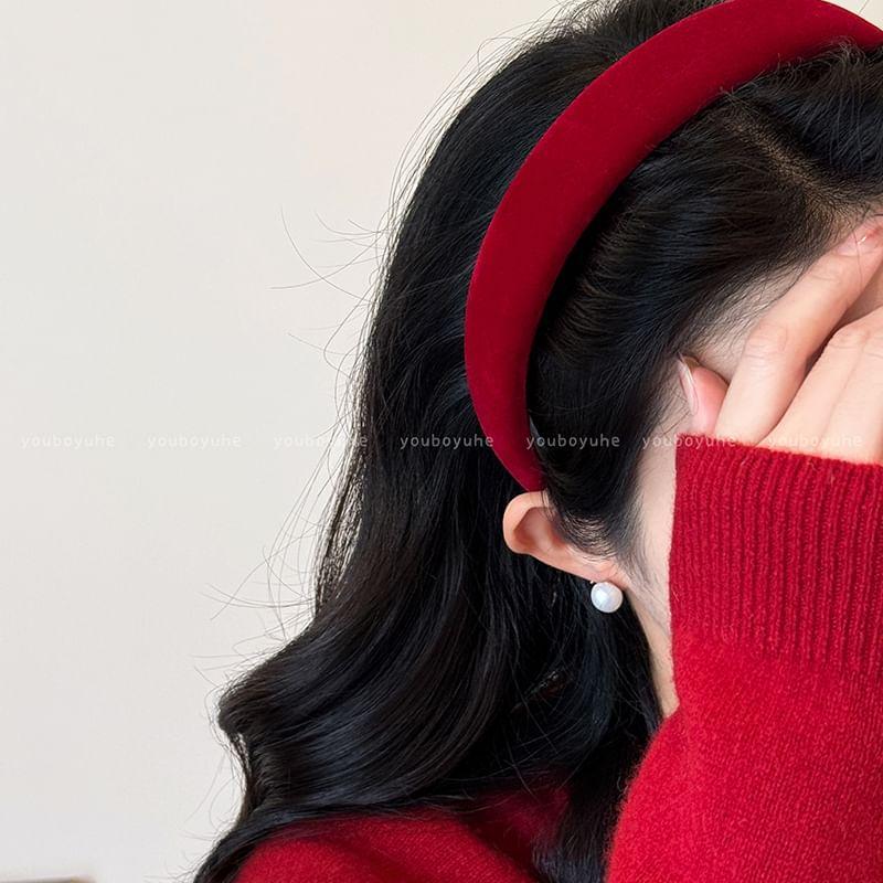 Plain Velvet Padded Headband Product Image