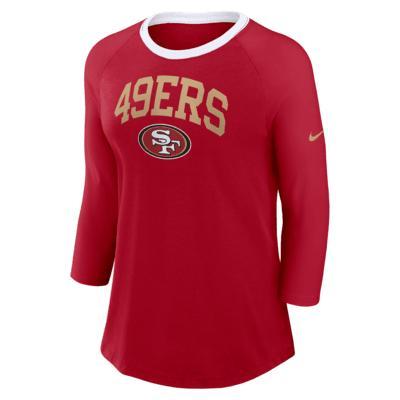 San Francisco 49ers Women's Nike NFL 3/4-Sleeve T-Shirt Product Image