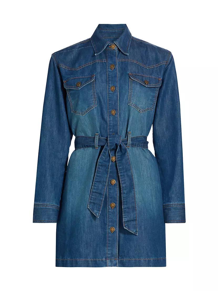 Starling Belted Denim Minidress Product Image