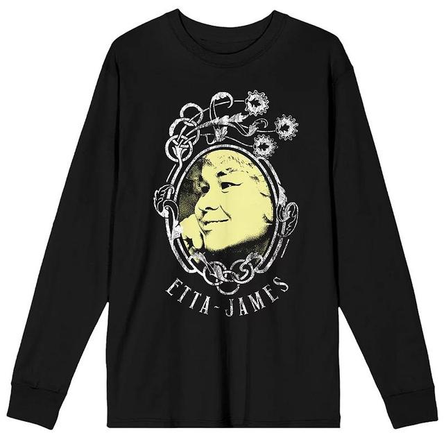 Mens Etta James in Oval Frame Long Sleeve Black Product Image