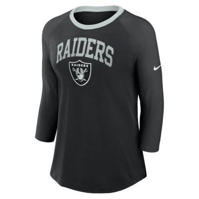 Las Vegas Raiders Women's Nike NFL 3/4-Sleeve T-Shirt Product Image