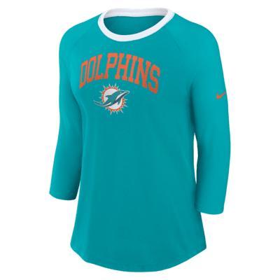 Miami Dolphins Women's Nike NFL 3/4-Sleeve T-Shirt Product Image