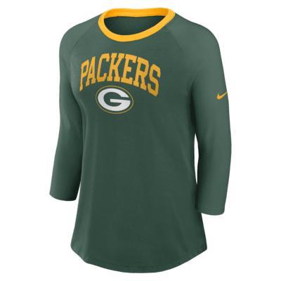 Green Bay Packers Women's Nike NFL 3/4-Sleeve T-Shirt Product Image