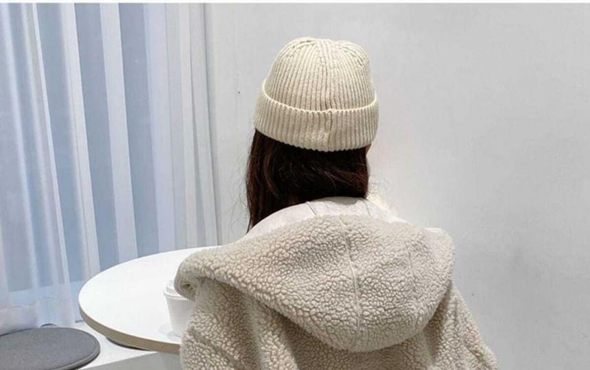 Long Sleeve Hooded Teddy Coat Product Image