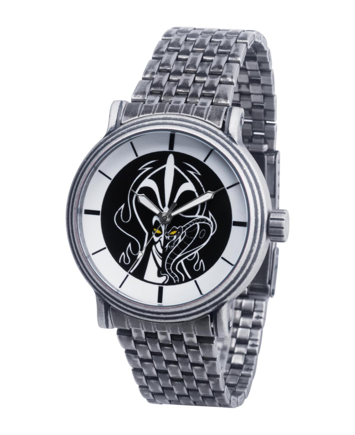 Disney Villains Jafar Mens Antique Silver Vintage Watch 44mm - Silver Product Image