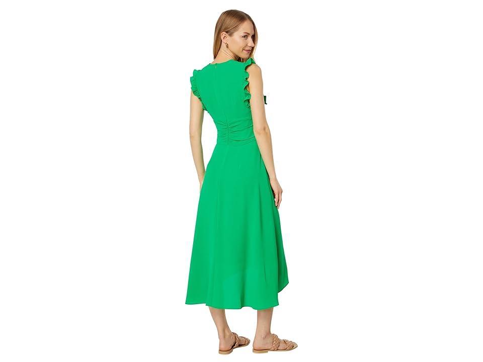 Maggy London Maxi Dress with Ruffle Sleeve and Tucked Waist (Bright Jade) Women's Dress Product Image