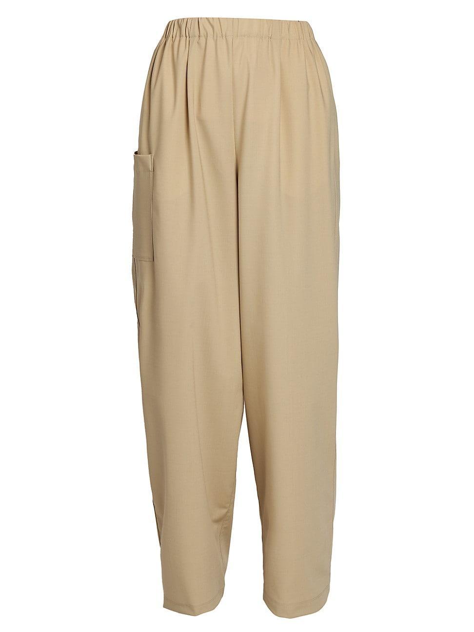 Womens Wide-Leg Utility Trousers Product Image