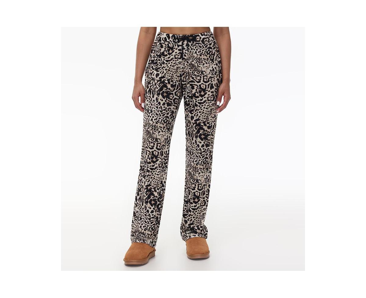 Juicy Couture Printed Pants with Drawstring (Juicy Ocelot) Women's Clothing Product Image