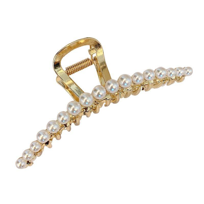 Faux Pearl Rhinestone Alloy Hair Claw Clip (Various Designs) Product Image