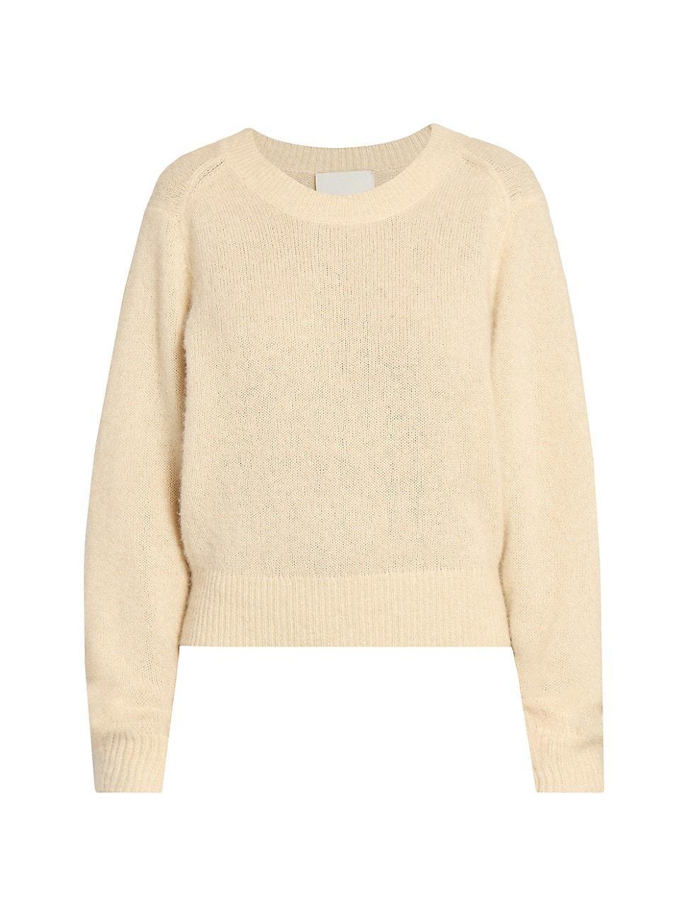 Womens Lusia Silk-Blend Crewneck Sweater Product Image