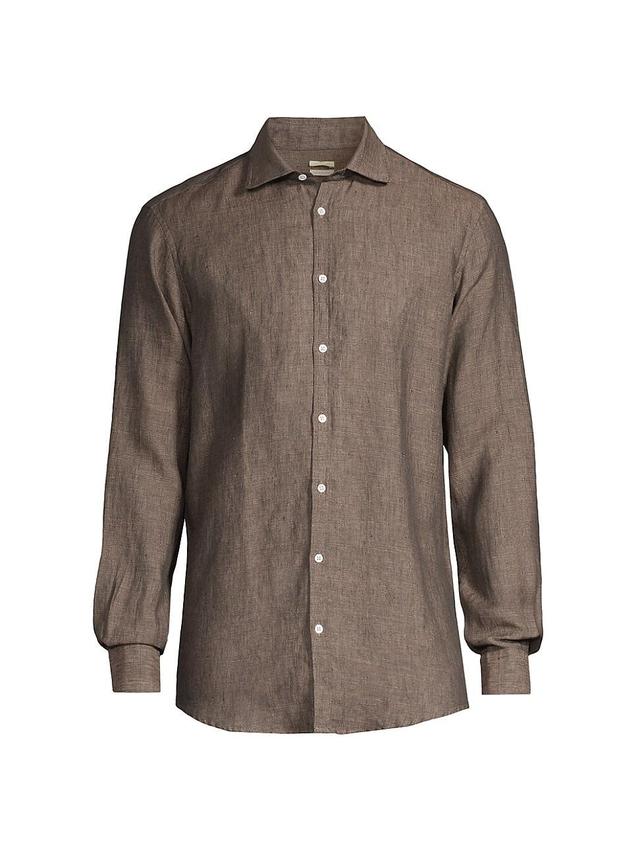 Mens Canary Button-Front Shirt Product Image