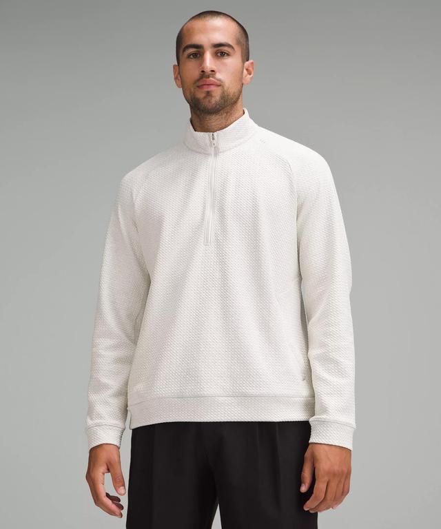 Textured Double-Knit Cotton Half Zip Product Image