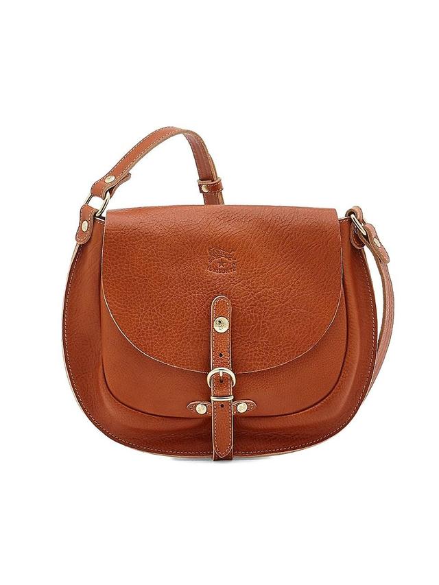 Womens Gaia Leather Crossbody Bag Product Image