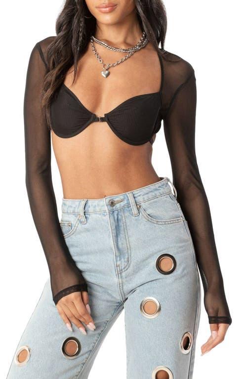 Womens Mesh Top With Cups Product Image