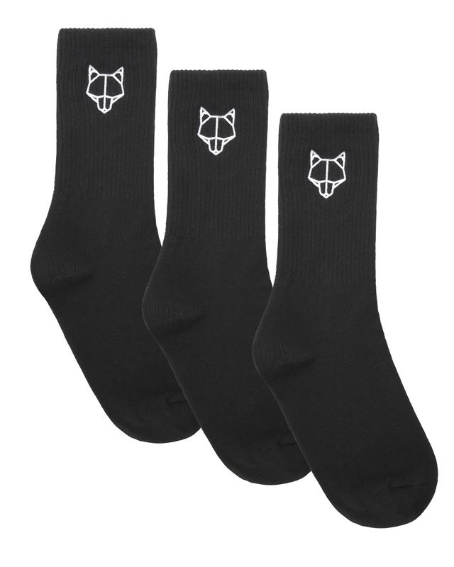 3 Pack Mens Egyptian Cotton Socks Black Product Image