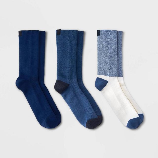 Pair of Thieves Mens Hustle Cushion Crew Socks 3pk - Blue 6-12 Product Image