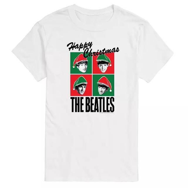 Mens The Beatles Happy Christmas Graphic Tee Product Image