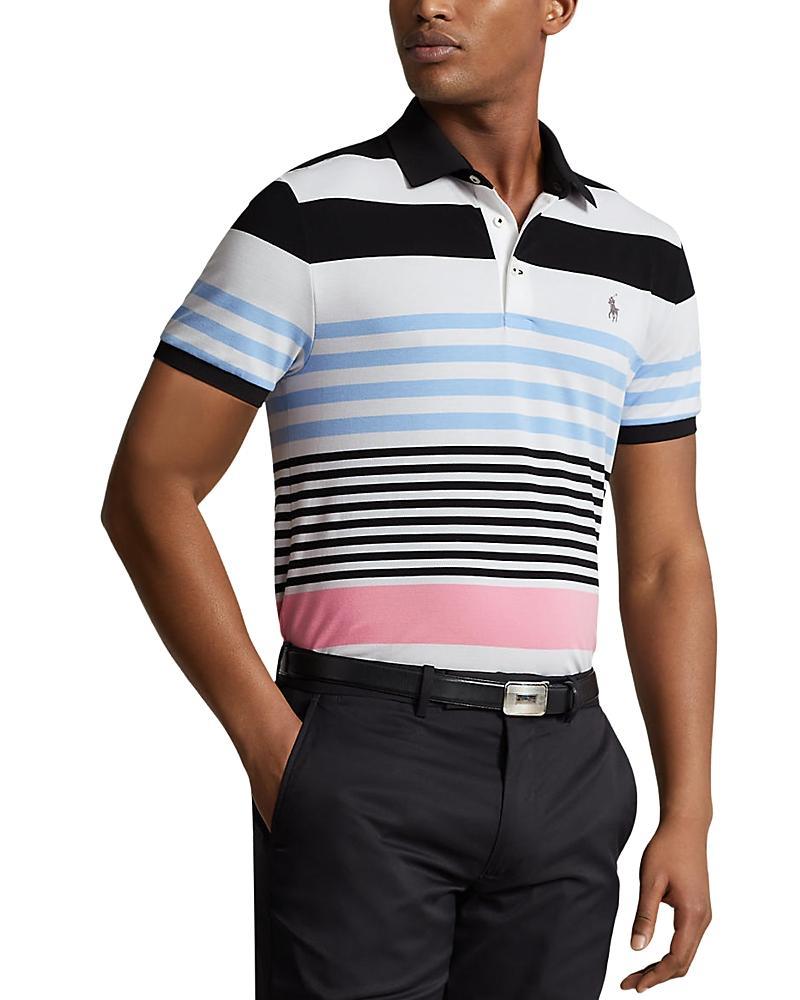 Mens Striped Polo Shirt Product Image