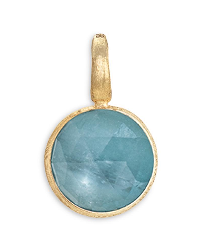 Womens Jaipur Color 18K Yellow Gold & Aquamarine Small Pendant Product Image