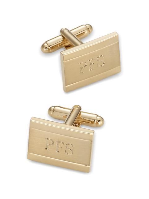 Engravable Cufflinks - Gold Product Image