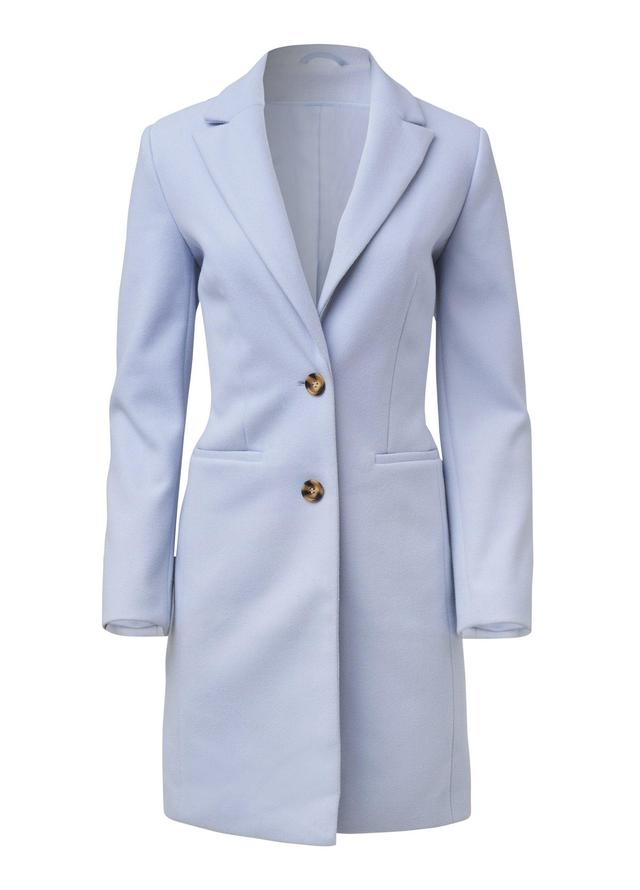 Button Front Coat - Light Blue Product Image