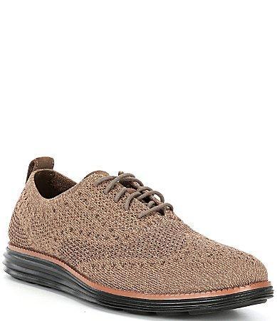 Cole Haan Originalgrand Stitchlite Wing Tip Oxford (Truffle/Dark Sequoia/Black) Men's Shoes Product Image