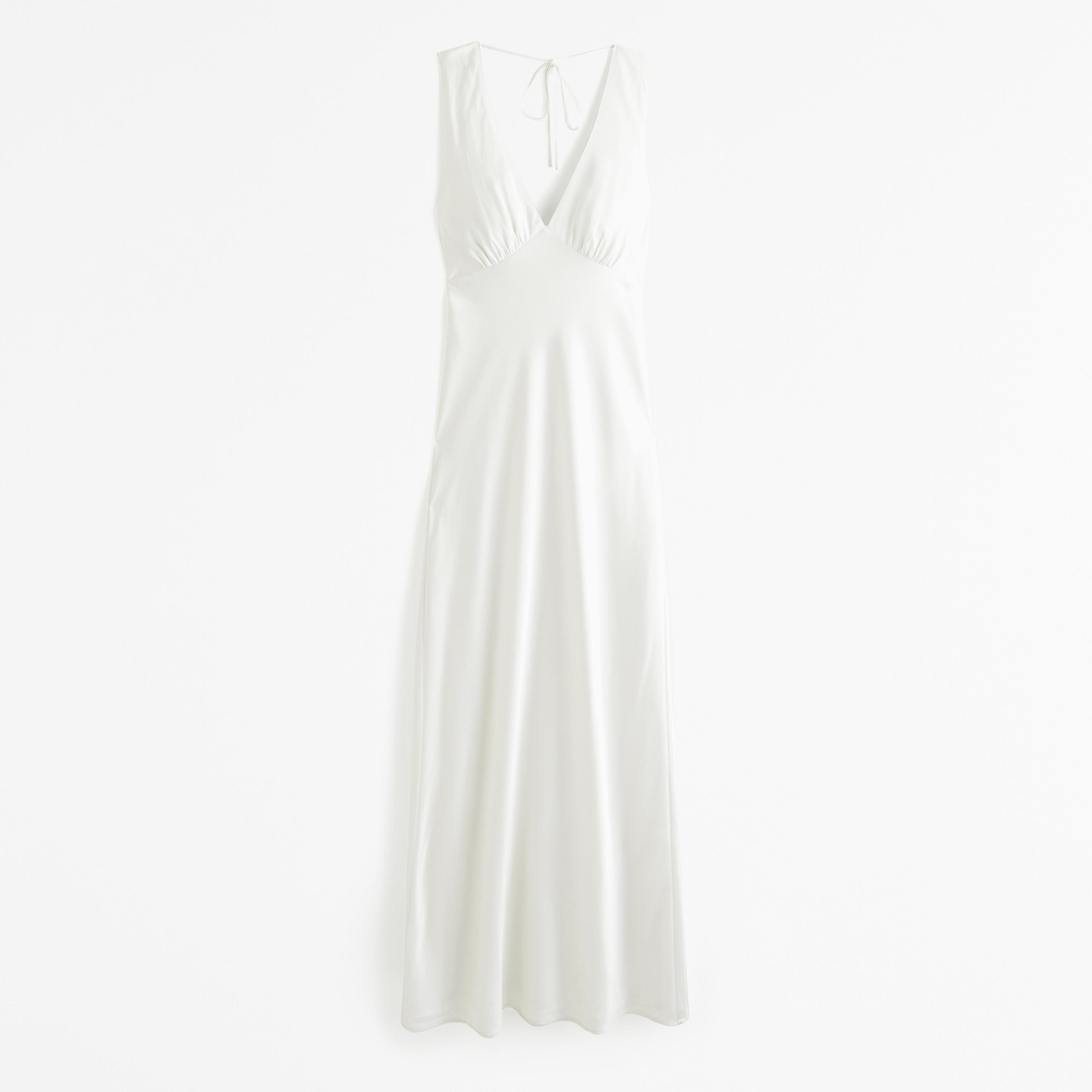 Plunge Cowl Back Maxi Dress Product Image