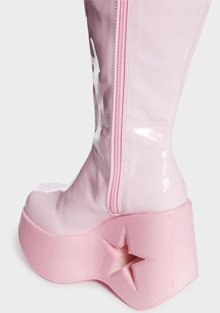 Pink Dynamite-218 Knee High Boots Male Product Image