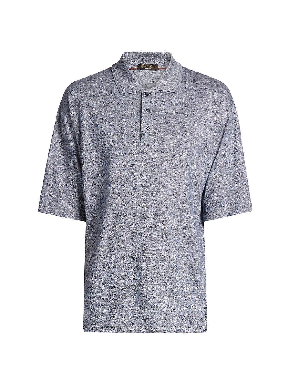 Mens Mollia Linen and Cotton Jersey Polo Shirt Product Image