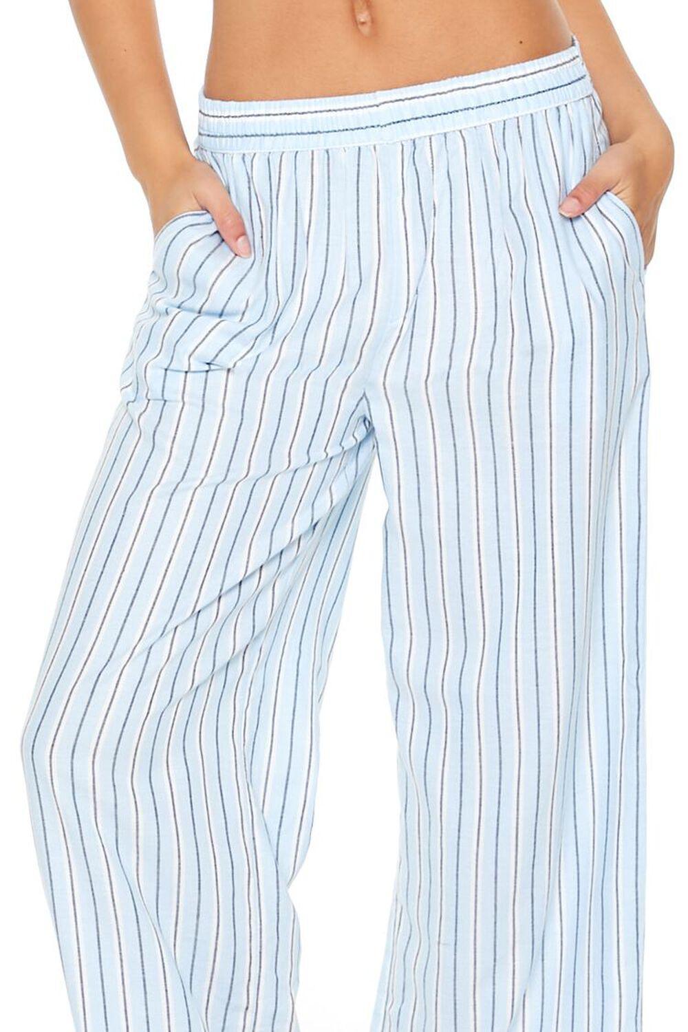 Pinstriped Flannel Pajama Pants | Forever 21 Product Image