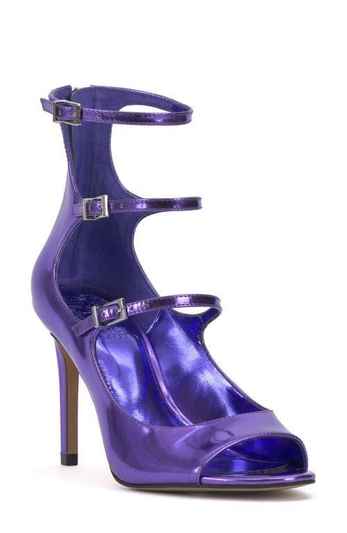 Vince Camuto Anika Buckle Strap Open Toe Pump Product Image