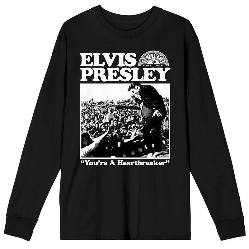 Mens Sun Records Elvis Presley Long Sleeve Graphic Tee Product Image