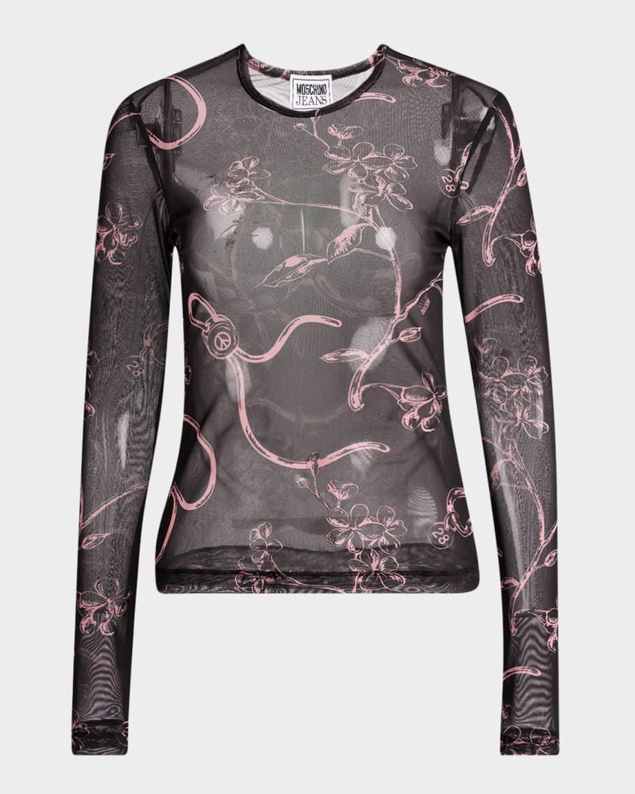 Floral Print Long-Sleeve Top Product Image