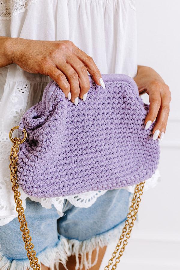 Hula Happiness Woven Purse in Lavender Product Image